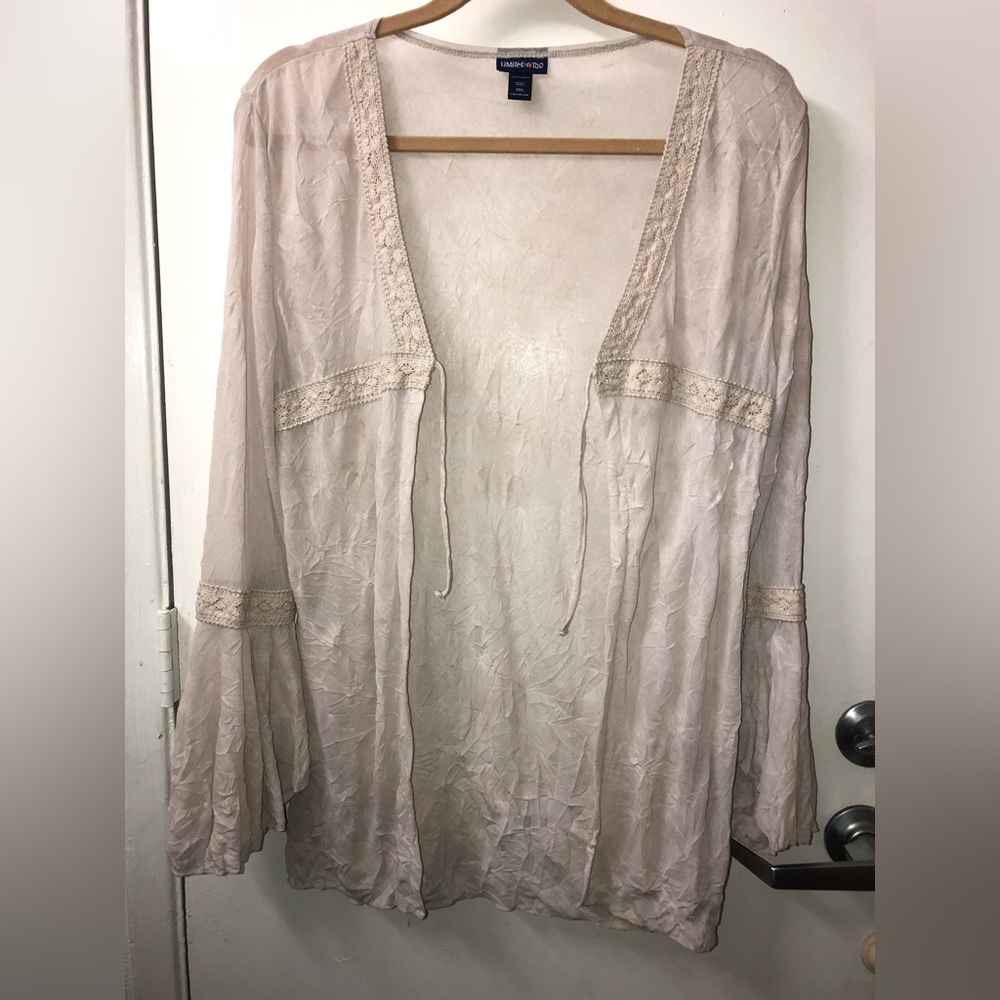 LIMITED TOO!🎄 boho sheer top  XXL